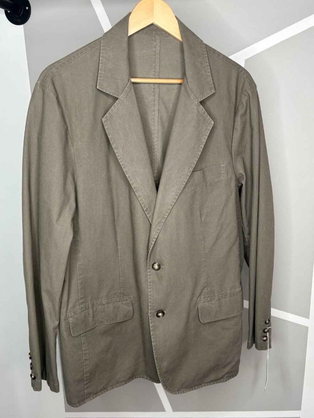 NWOT LL Bean Field Utility Cotton Blazer Mens 40 Reg Olive Green Outdoor